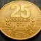 Moneda exotica 25 COLONES - COSTA RICA, anul 1995 * cod 3994