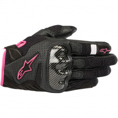 Manusi Moto Dama Alpinestars Stella SMX1-Air V2 Gloves, Negru/Roz, Medium