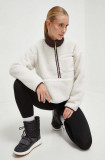 The North Face hanorac fleece culoarea bej, modelator