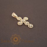 Cumpara ieftin Cruce feminina si delicata, 2.5 cm , Model deosebit cu cristale zirconia