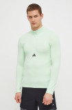 Adidas Performance hanorac de antrenament Workout culoarea verde, uni IS3803