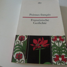 Poemes francais, franceza-germana