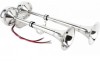 Claxon Auto Dublu 12V 45cm Inox Universal Puternic Camion, Barca, Yacht