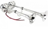 Claxon Auto Dublu 12V 45cm Inox Universal Puternic Camion, Barca, Yacht