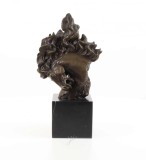 Calut stilizat - statueta din bronz pe soclu din marmura BE-3