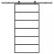 vidaXL Ușă glisantă cu set feronerie 102x205 cm ESG sticlă și aluminiu 3332832