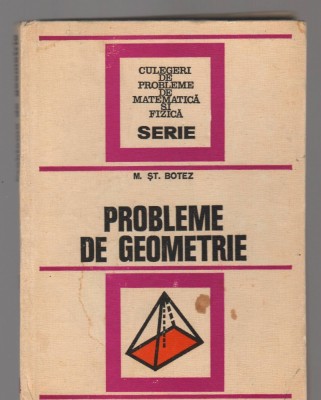 C8283 PROBLEME DE GEOMETRIE DE M. ST. BOTEZ foto