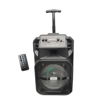 Boxa Activa Portabila Tip Troller ,Statie Integrata , Bluetooth , Radio FM , USB , Card,Telecomanda foto