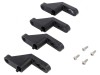 Set M&acirc;nere Perete Negru 95mm