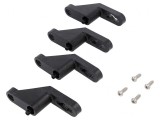 Set M&acirc;nere Perete Negru 95mm
