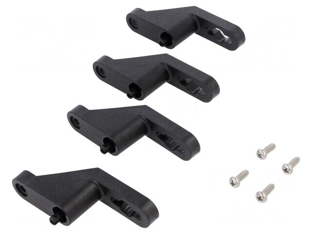 Set M&acirc;nere Perete Negru 95mm