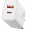 Incarcator Baseus Compact, QC 20W, alb