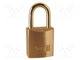 Lacăt cu toartă alamă Protecţie: joasă (nivel 1) A: 15mm 125