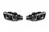 Set faruri LED BMW Seria 3 F30/F31 2013-2015, carcasa neagra, pentru halogen