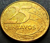 Cumpara ieftin Moneda 25 CENTAVOS - BRAZILIA, anul 2003 * cod 1138, America Centrala si de Sud