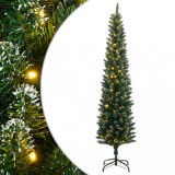 VidaXL Brad Crăciun artificial subțire cu 300 LED-uri, 180 cm
