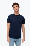 Tricou barbati cu decolteu la baza gatului si croiala Regular fit bleumarin, S