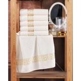 Cumpara ieftin Set 12 Prosoape 50 x 90 Bumbac Model Grecesc Crem