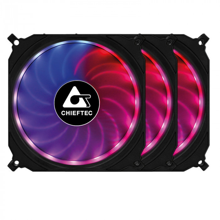 VENTILATOR CHIEFTEC PC 120x120x25 mm - CF-3012-RGB