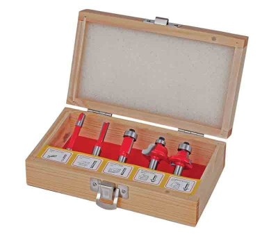Set 5 freze profilate Router bits &amp;oslash;8mm tip C, Raider 158302 foto