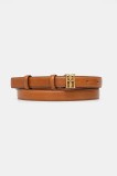 By Malene Birger curea de piele MARLOS femei, culoarea maro, 103205