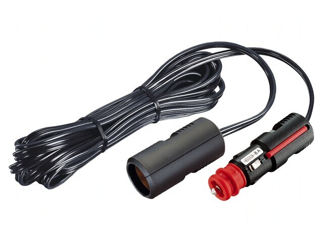 Prelungitor Brichetă Auto 8A Negru
