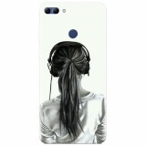 Husa silicon pentru Huawei Y9 2018, Girl With Headphone