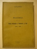 LAZAR IONESCU - RELATIUNILE INTRE BANCA NATIONALA A ROMANIEI SI STAT - 1935