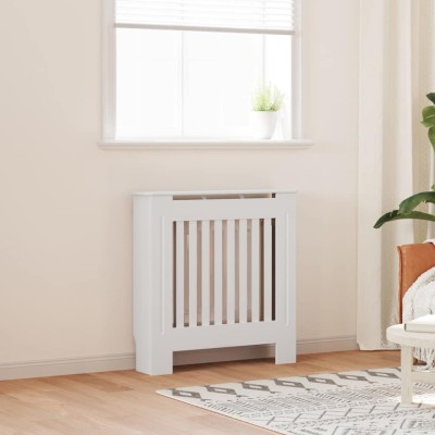 vidaXL Mască pentru calorifer, alb, 78 cm, MDF 325559 foto