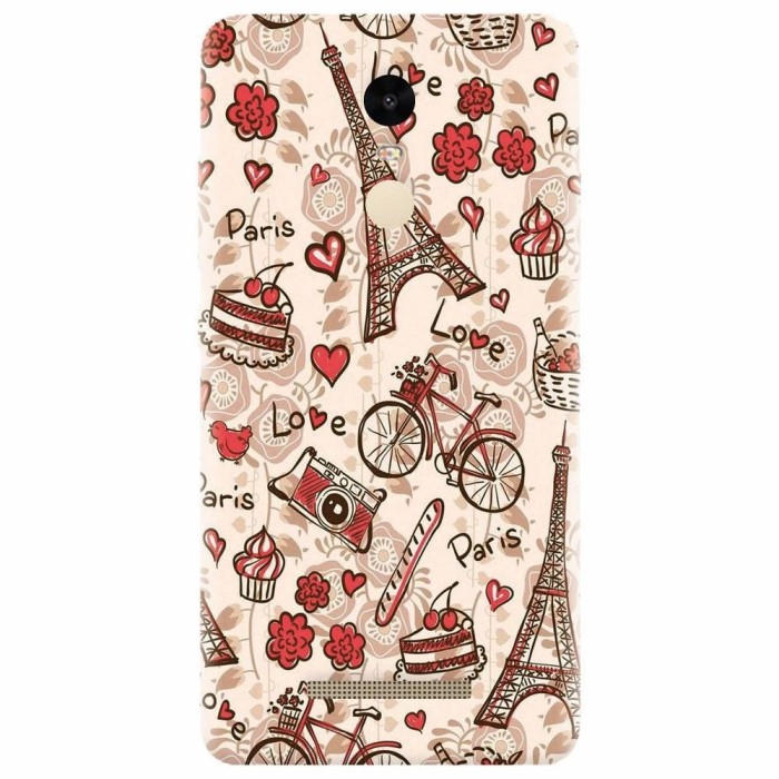 Husa silicon pentru Xiaomi Remdi Note 3, Paris Love