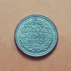 10 Cents 1935 Olanda / Nederland argint