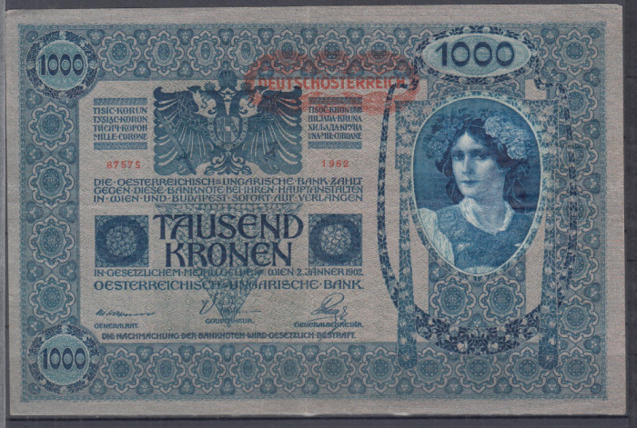 BANCNOTA GERMANIA 1000 MARCI EMISA 2 IANUARIE 1902 XF +