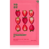 Holika Holika Pure Essence Strawberry mască textilă iluminatoare pentru uniformizarea culorii pielii 23 ml
