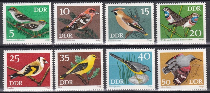 Germania RDG 1973 - Păsări c&acirc;ntătoare protejate, MNH