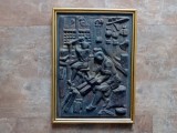 Tablou Basorelief Decorativ - Atelier de T&acirc;mplărie, Stil Vintage ( matrița originală , Imitație Bronz, Metal) 37&times;27 cm