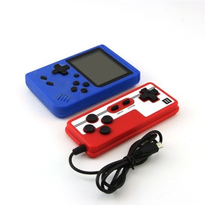 Mini consola portabila Rantime, 400 jocuri, 2 jucatori, Albastru foto