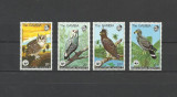 GAMBIA 1978 WWF FAUNA PROTEJATA PASARI DE PRADA COTA MICHEL 140 EURO