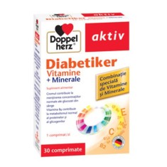 Supliment alimentar DOPPELHERZ DIABETIKER VITAMINE, 30 tablete