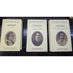 Mihai Eminescu - Opere - volumele 1, 2, 3 (Academia Romana)