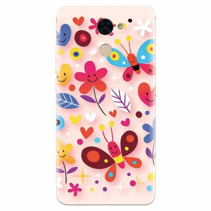 Husa silicon pentru Huawei Enjoy 7 Plus, Butterfly 102