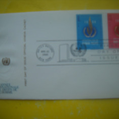 HOPCT PLIC FDC S 1548 DREPTURILE OMULUI 1968 -ONU NATIUNILE UNITE -NEW YORK