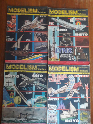 Lot 4 Reviste Modelism an 1985 , nr. 1,2,3,4 / C rev P2 foto