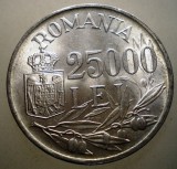R.129 ROMANIA MIHAI I 25000 LEI 1946 XF/AUNC EROARE RARA 3