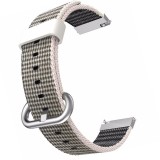 Curea material textil, compatibila Samsung Galaxy Watch3 40mm, telescoape Quick Release, Gri