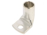 V&acirc;rf inelar tubular M8 crimpat pe cablu 90&deg;