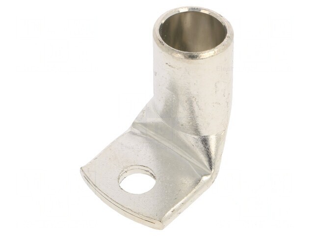 V&acirc;rf inelar tubular M8 crimpat pe cablu 90&deg;