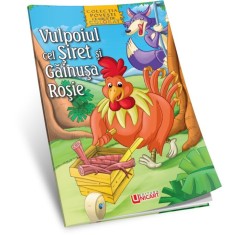 Vulpoiul cel Siret si Gainusa Rosie - carte de colorat A4