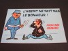 Carte Poștală Umoristică Vintage Franța &ndash; Proverb Jandarm, Franta, Necirculata, Printata