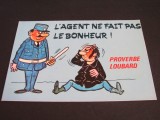 Carte Poștală Umoristică Vintage Franța &ndash; Proverb Jandarm