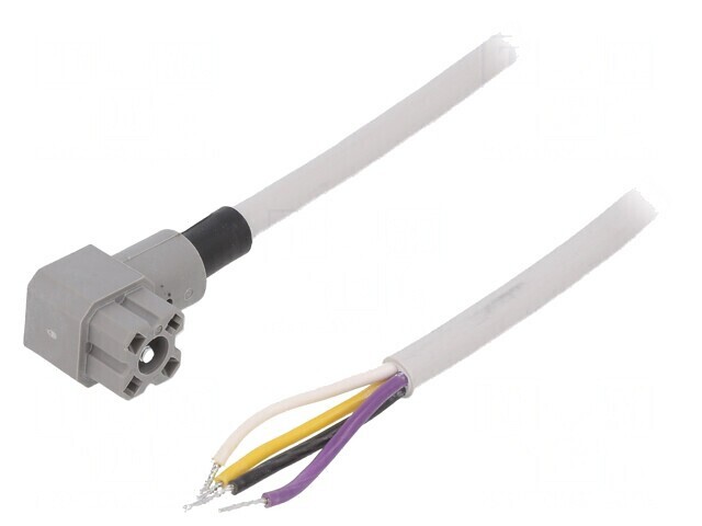 Conector pătrat mamă 4 pini IP65 gri 50V 10A
